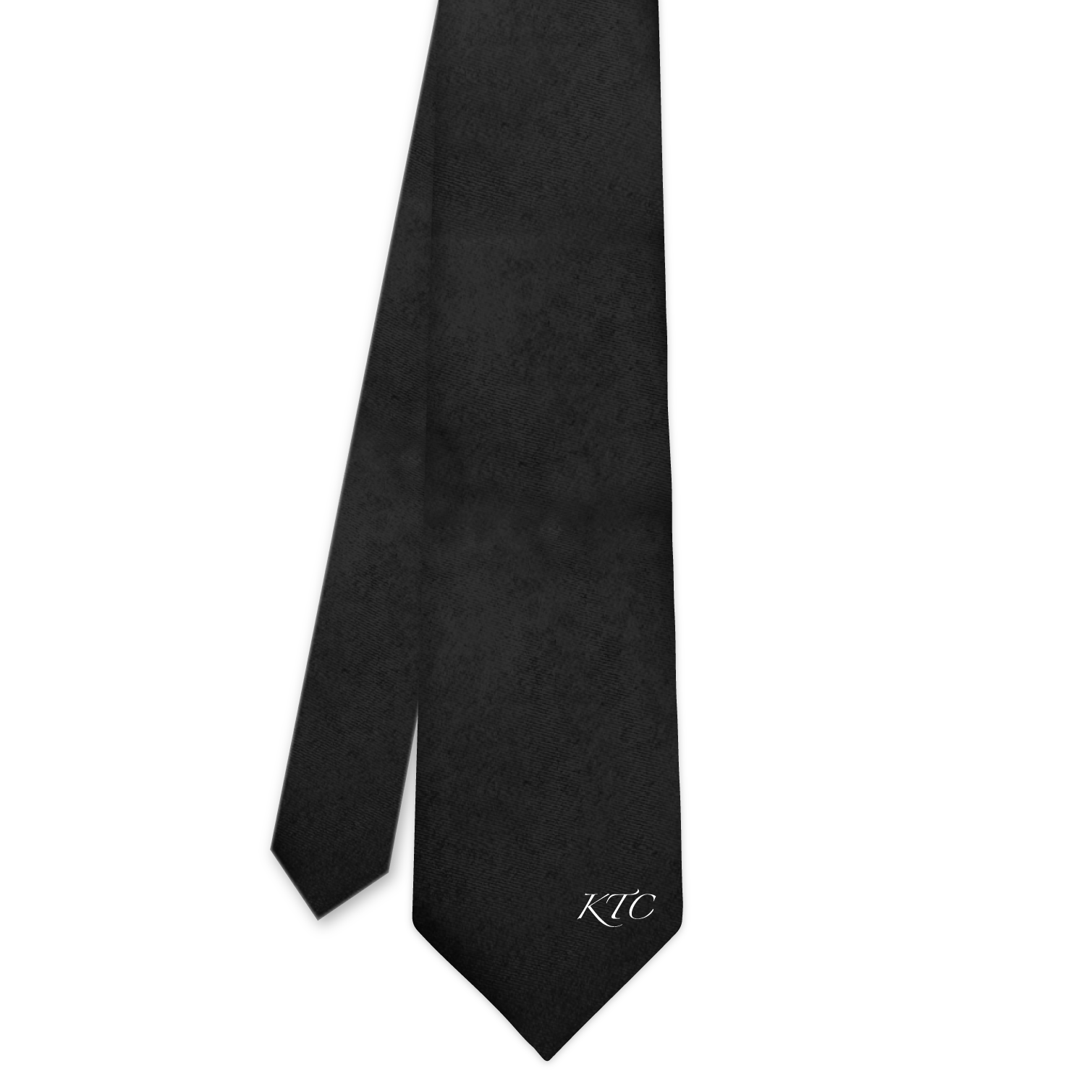 Script Initials On Tip Monogram Necktie -  -  - Knotty Tie Co.