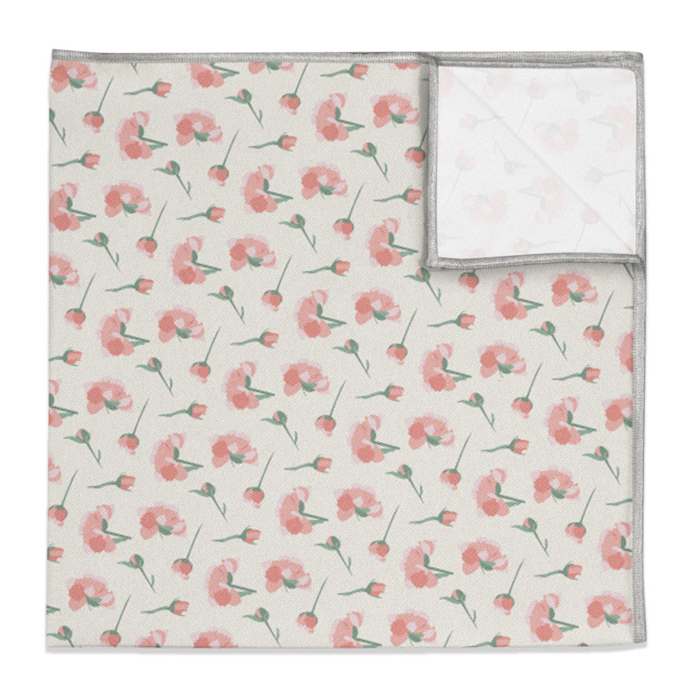 Peonies Floral Pocket Square -  -  - Knotty Tie Co.