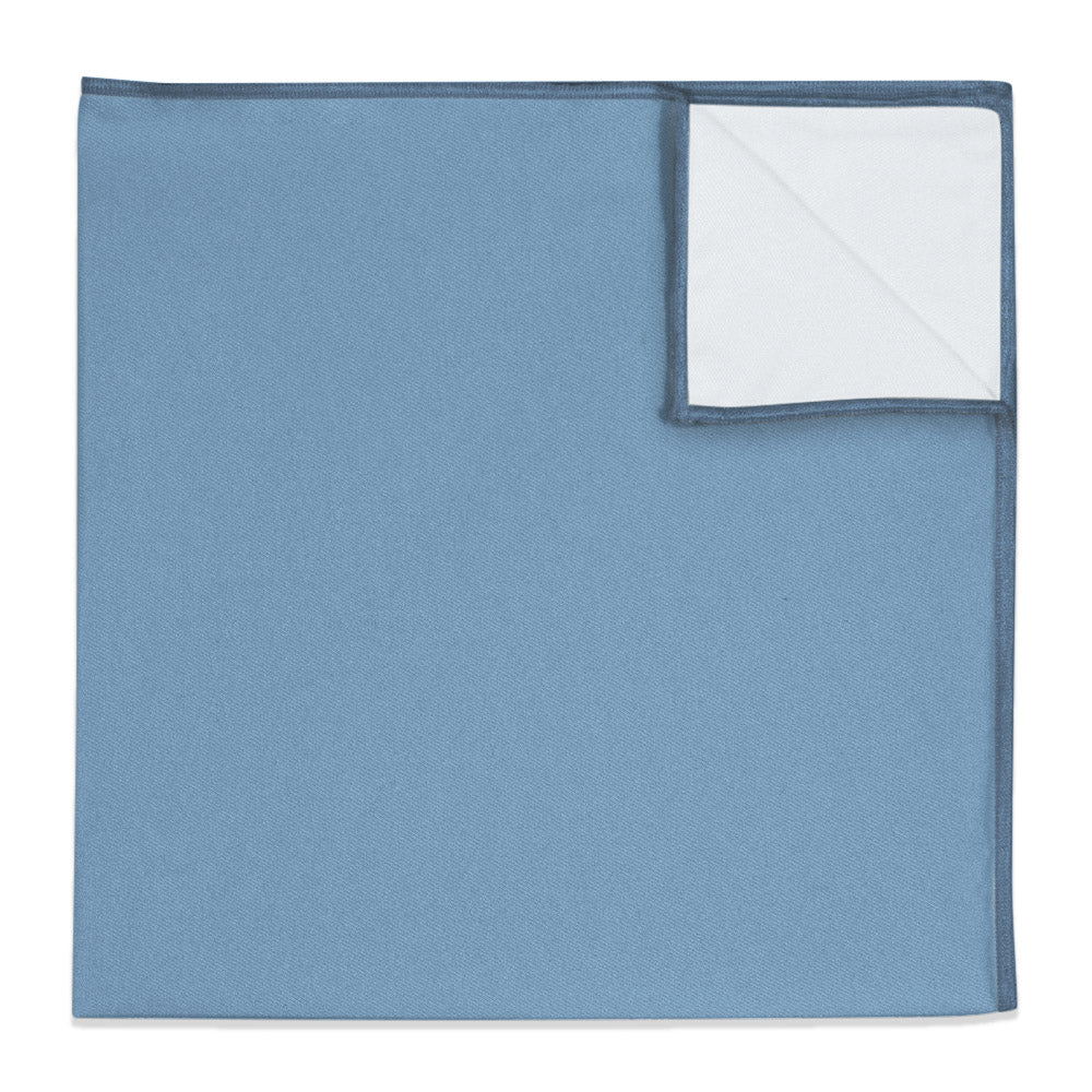 Azazie Steel Blue Pocket Square - 12" Square -  - Knotty Tie Co.