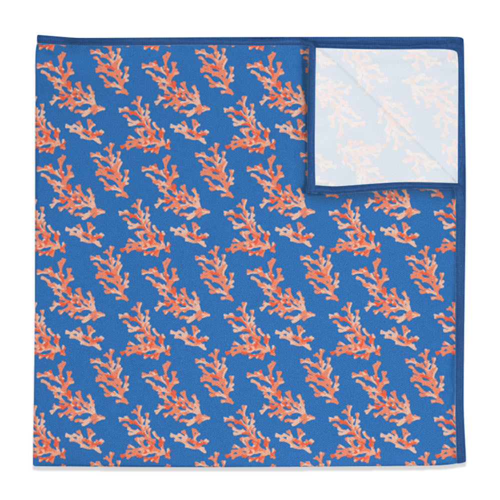Coral Reef Pocket Square - 12" Square -  - Knotty Tie Co.
