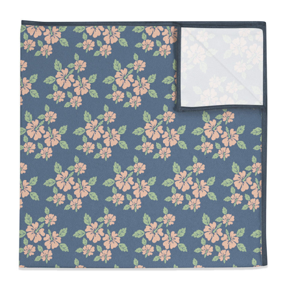Hawaiian Floral Pocket Square - 12" Square -  - Knotty Tie Co.