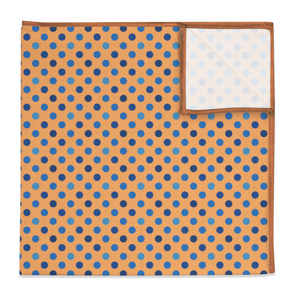 Ithica Dots Pocket Square - 12" Square -  - Knotty Tie Co.