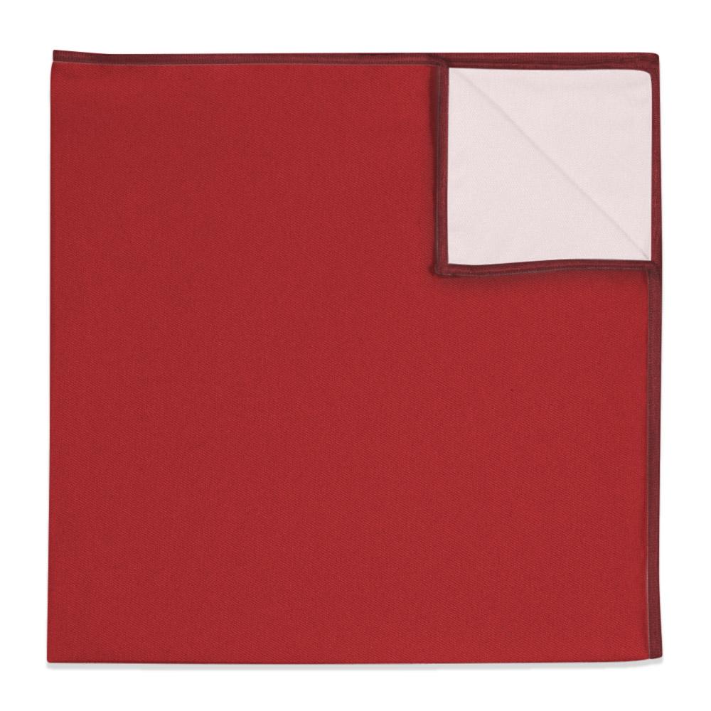 Solid KT Burgundy Pocket Square - 12" Square -  - Knotty Tie Co.