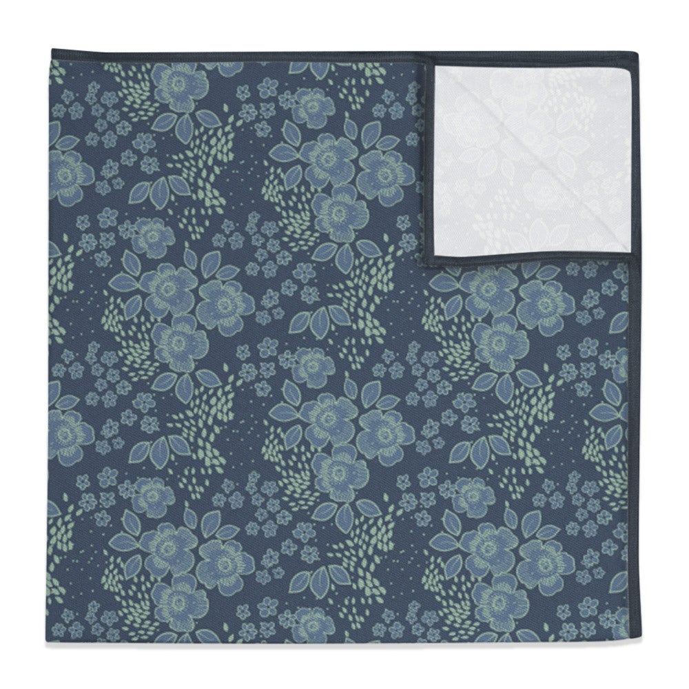 Woodland Floral Pocket Square - 12" Square -  - Knotty Tie Co.