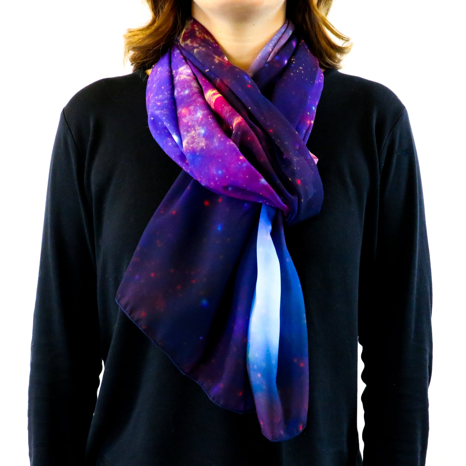 Milky Way Rectangle Scarf - Front View - Knotty Tie Co.