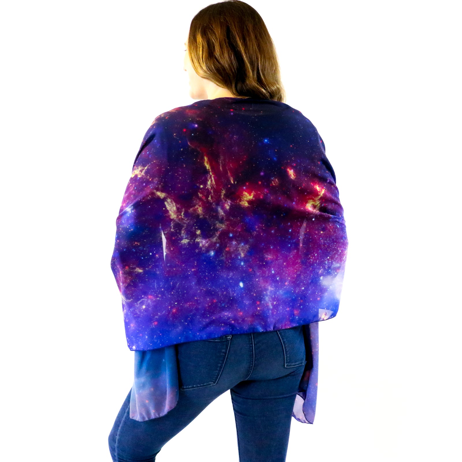 Milky Way Rectangle Scarf - Front View - Knotty Tie Co.