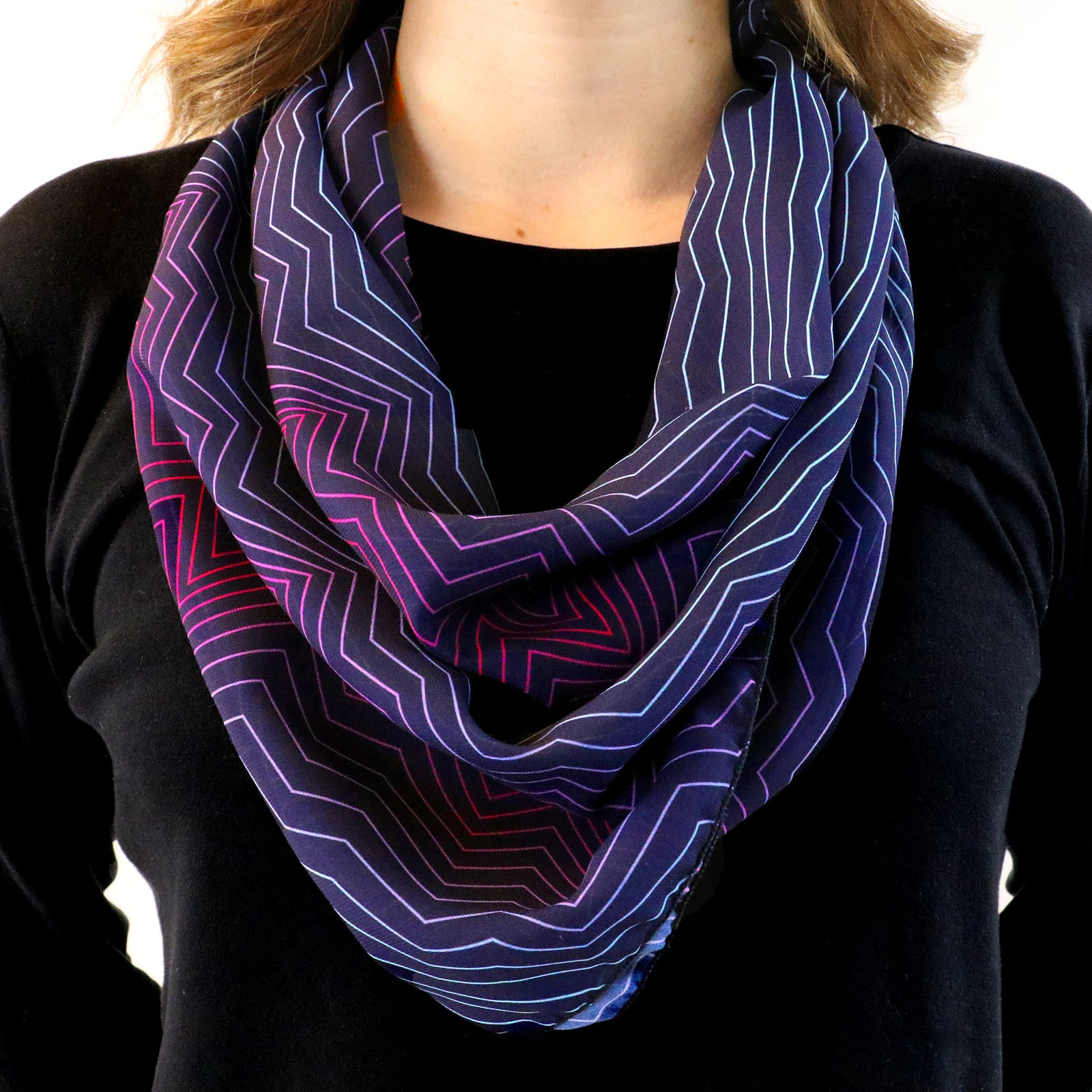 Aesthetic Square Scarf - Tied Bandana Style - Knotty Tie Co.