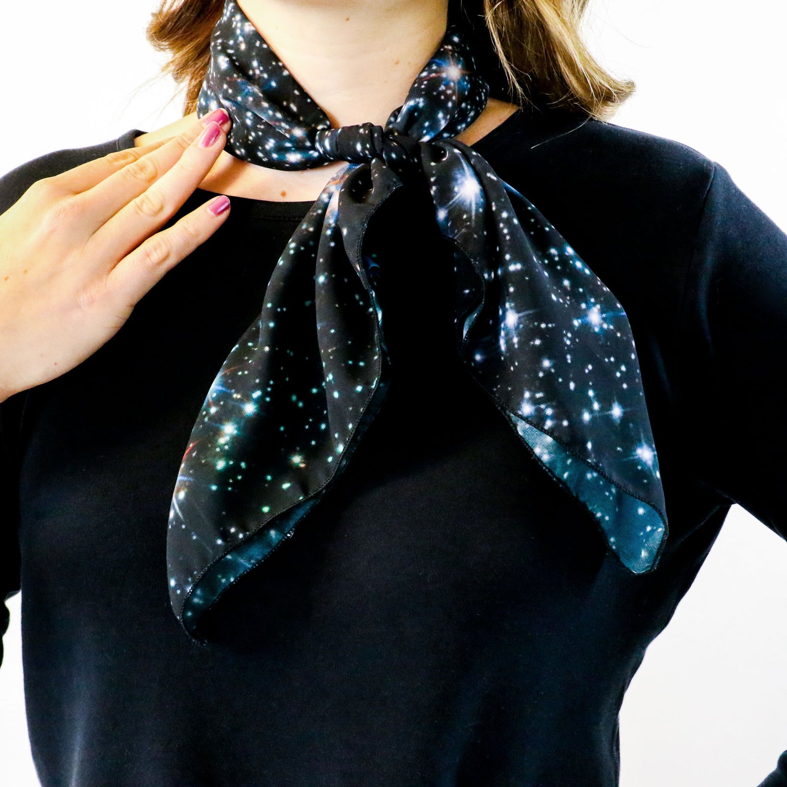 Galaxy Square Scarf - Tied Bandana Style - Knotty Tie Co.
