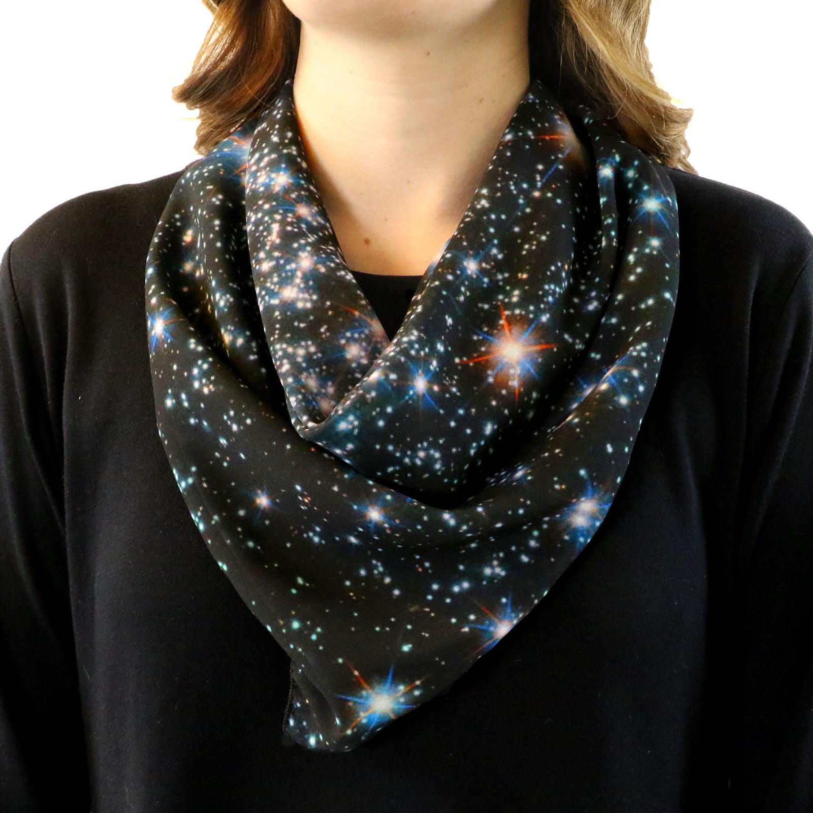 Galaxy Square Scarf - Tied Bandana Style - Knotty Tie Co.