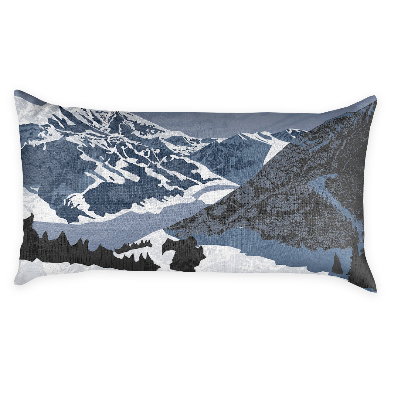 Telluride Abstract Lumbar Pillow - Front - Knotty Tie Co.