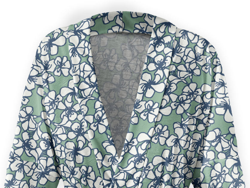 Soulful Floral Robe - Front - Knotty Tie Co.