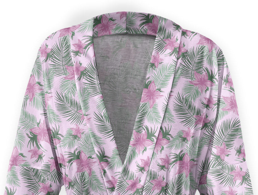 Tropical Blooms Robe - Front - Knotty Tie Co.
