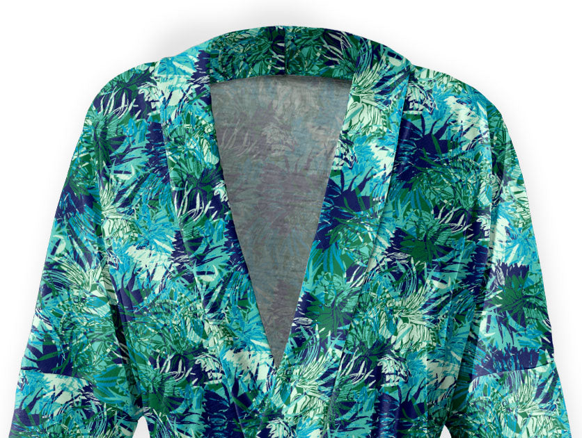 Tropics Floral Robe - Front - Knotty Tie Co.