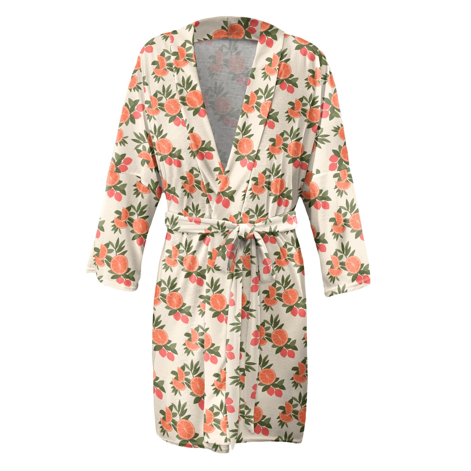 Citrus Blossom Floral Robe -  -  - Knotty Tie Co.