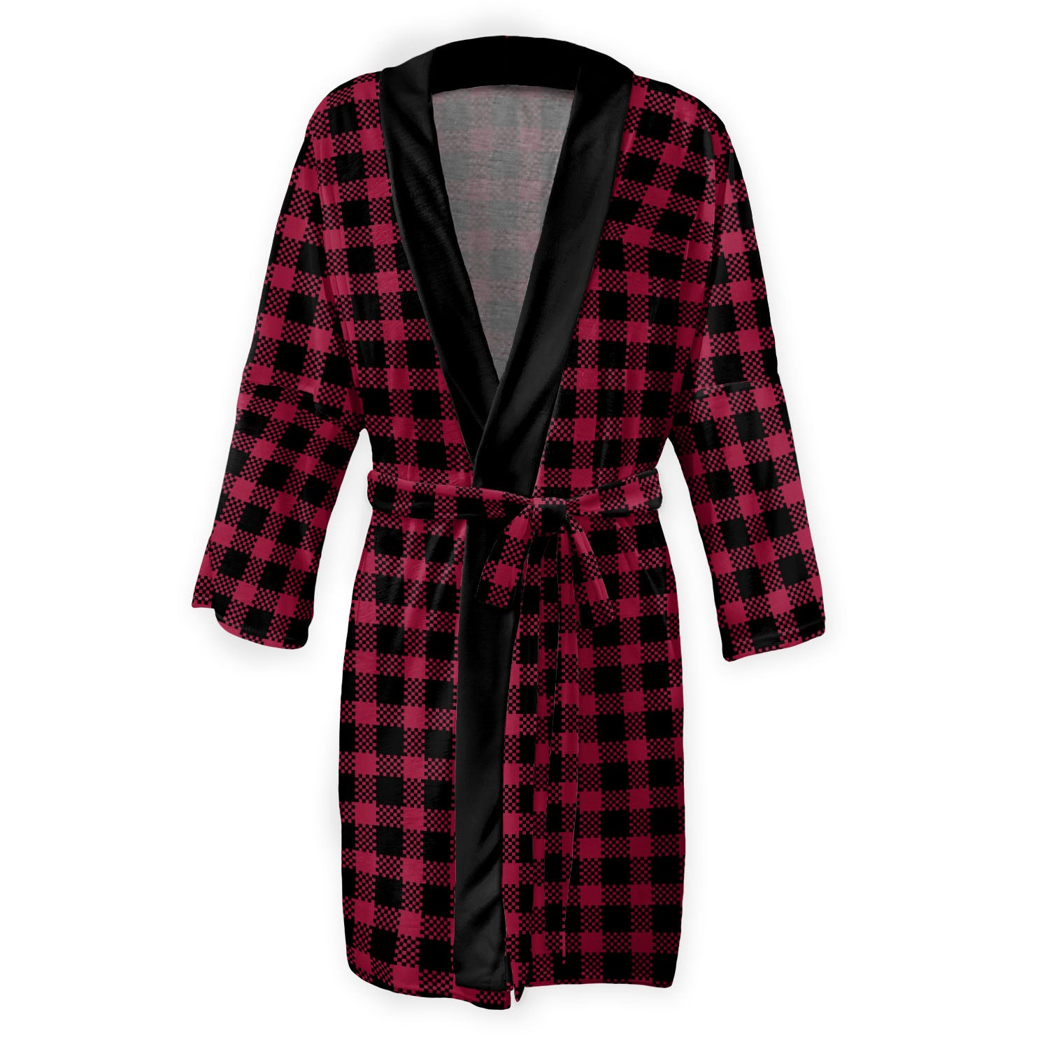 Buffalo Plaid Robe - Front - Knotty Tie Co.
