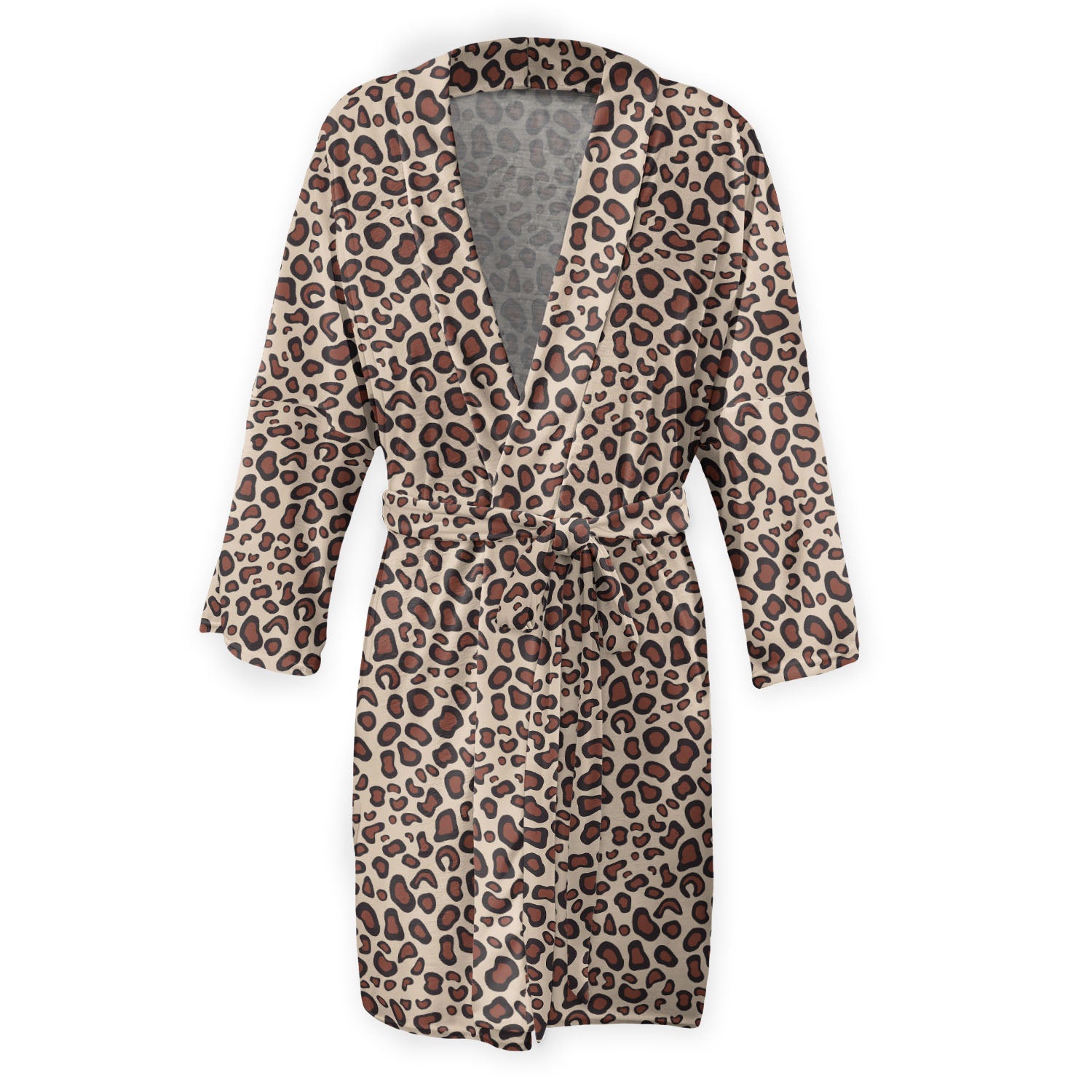 Leopard Print Robe - Front - Knotty Tie Co.