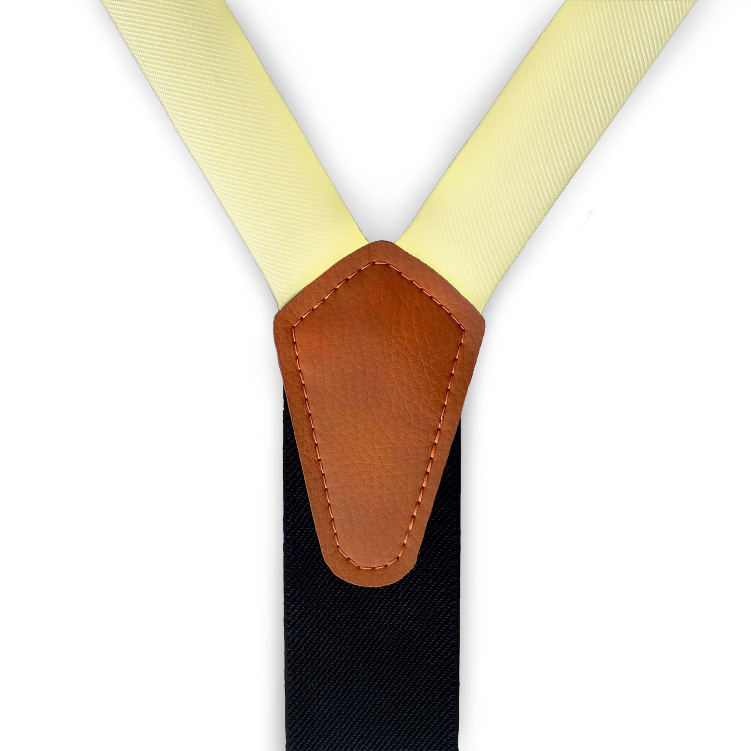 Solid KT Light Yellow Suspenders -  -  - Knotty Tie Co.