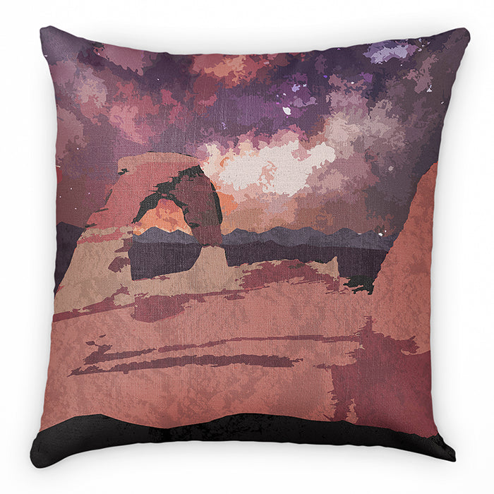 Arches National Park Abstract Square Pillow - Front - Knotty Tie Co.