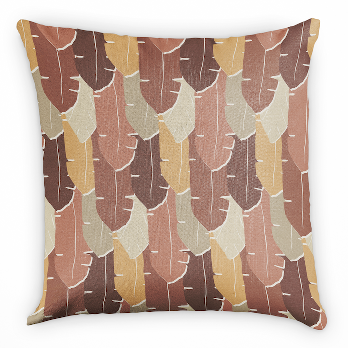 Musa Floral Square Pillow - Front - Knotty Tie Co.