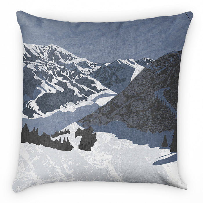 Telluride Abstract Square Pillow - Front - Knotty Tie Co.