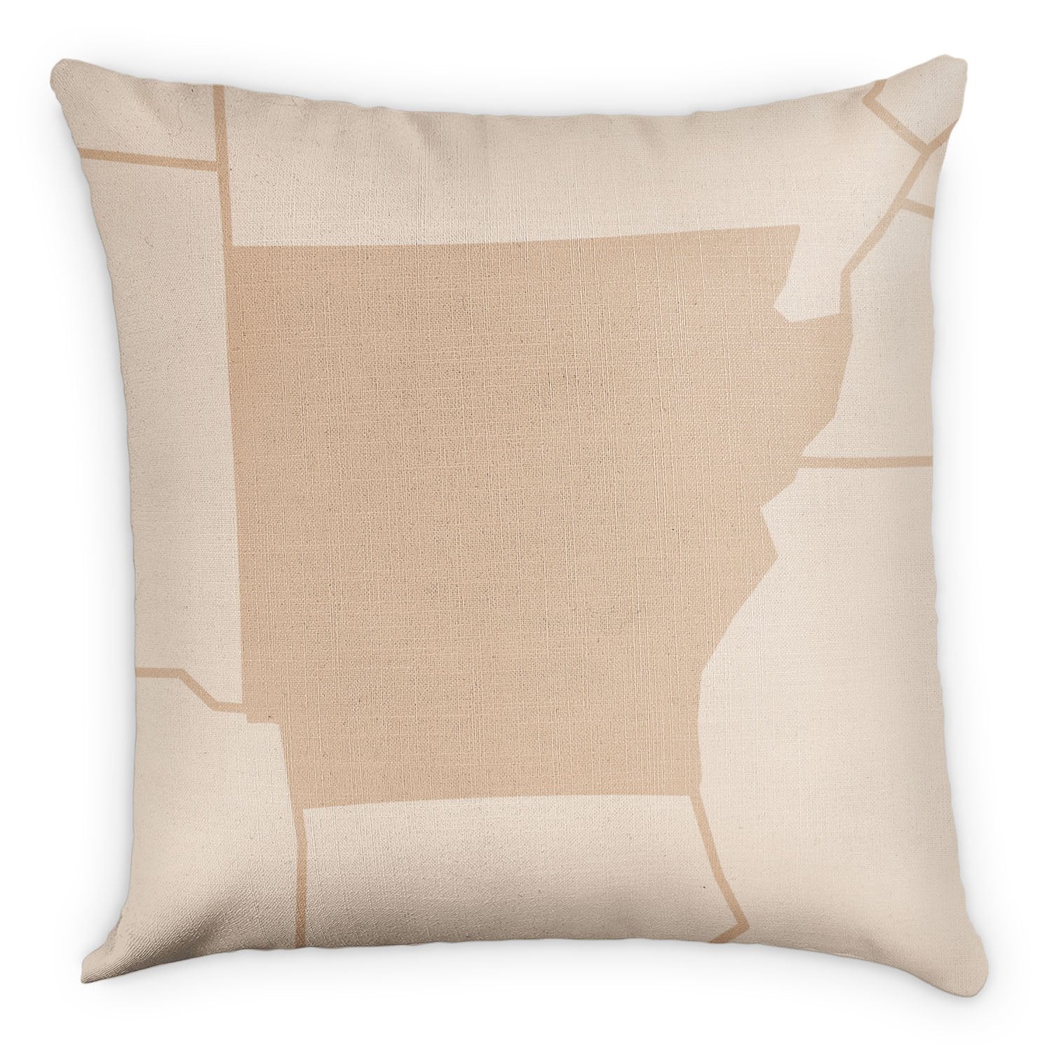 Arkansas Square Pillow - Front - Knotty Tie Co.