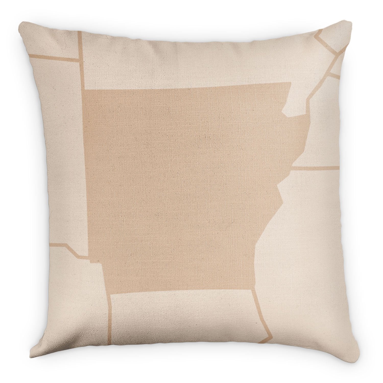 Arkansas Square Pillow - Linen -  - Knotty Tie Co.