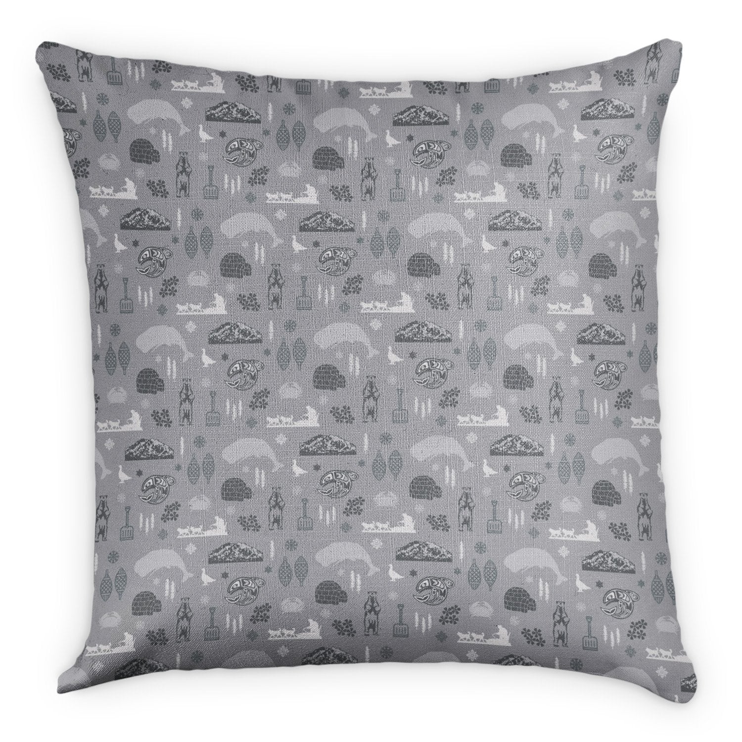 Alaska Square Pillow - Front - Knotty Tie Co.