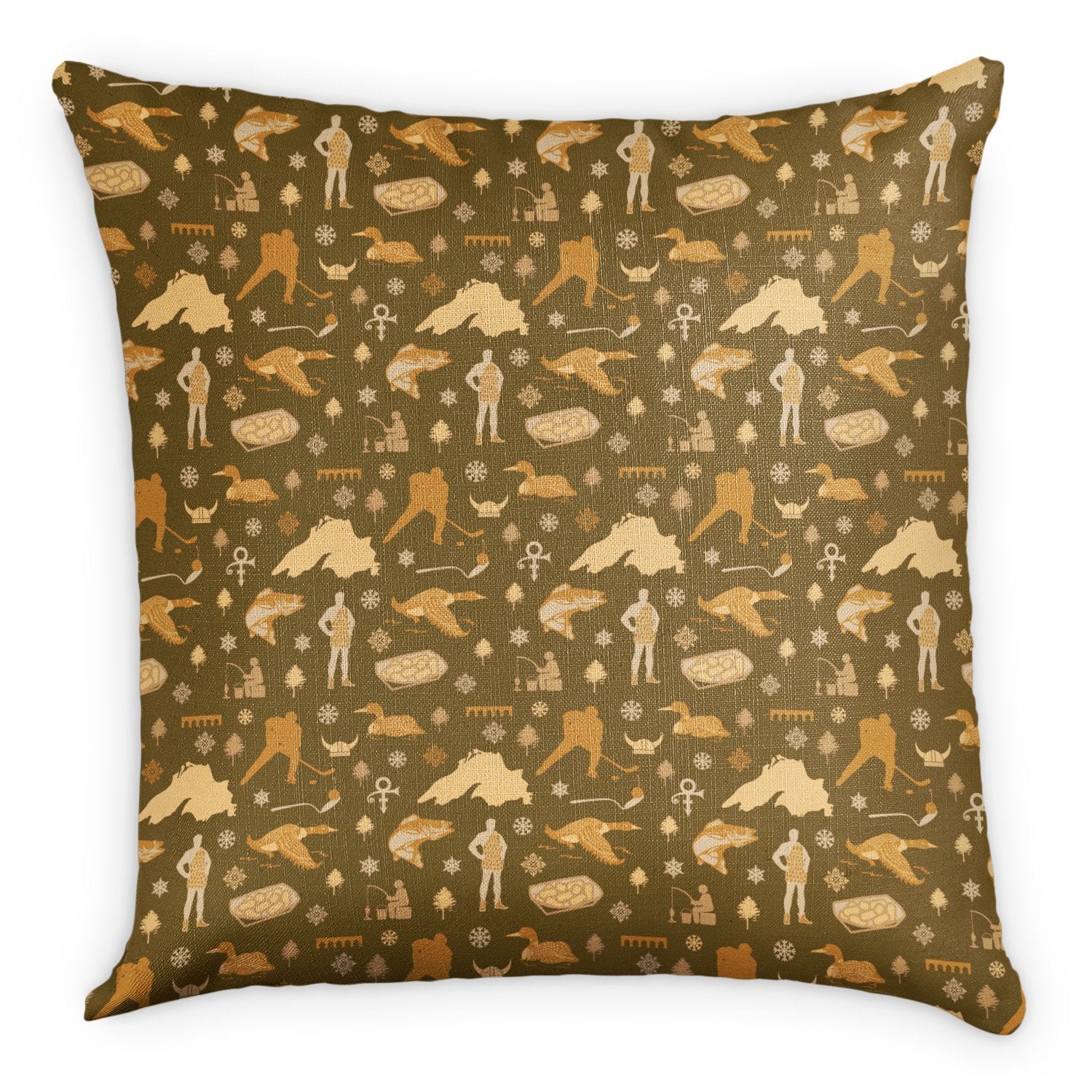 Minnesota Square Pillow - Front - Knotty Tie Co.