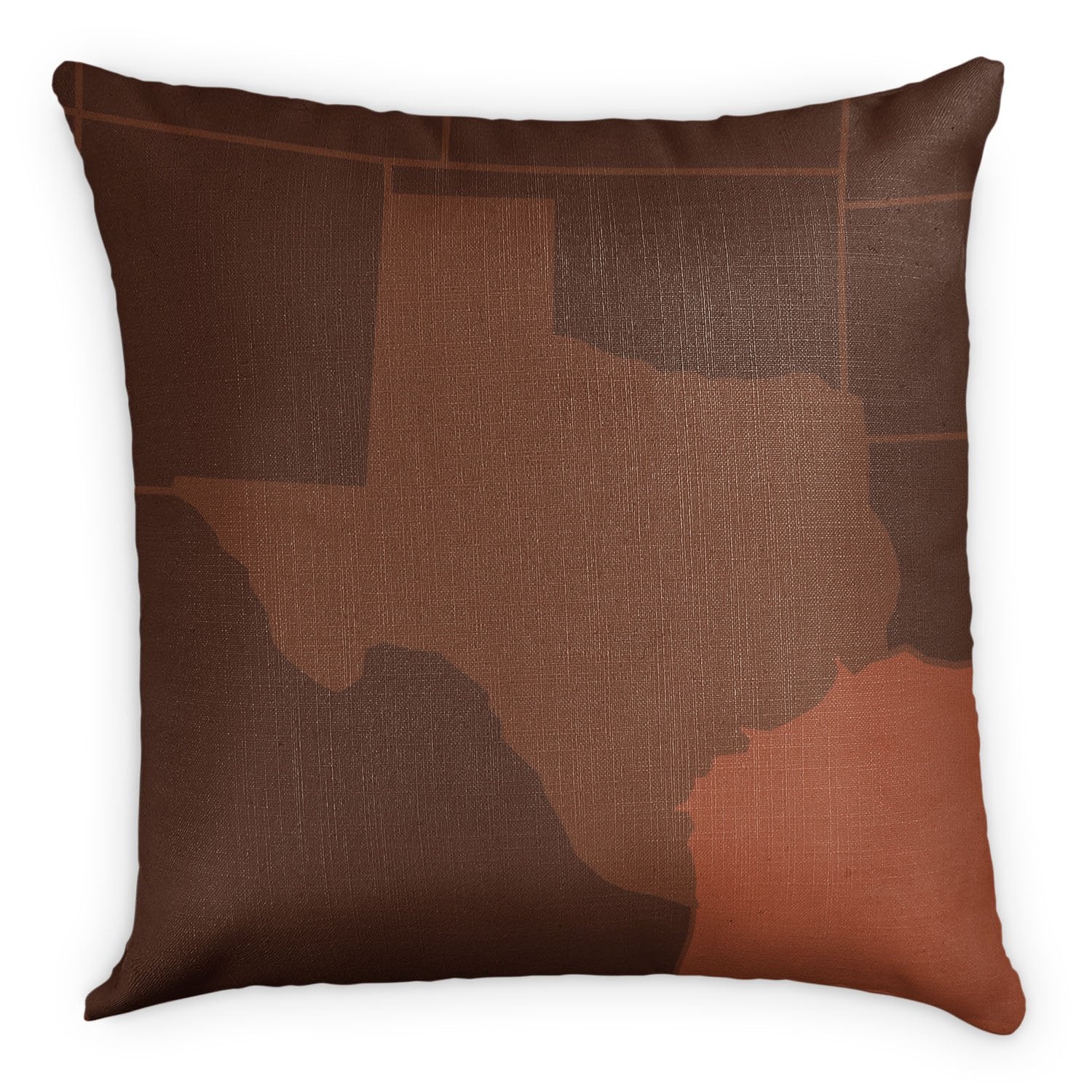 Texas Square Pillow - Front - Knotty Tie Co.