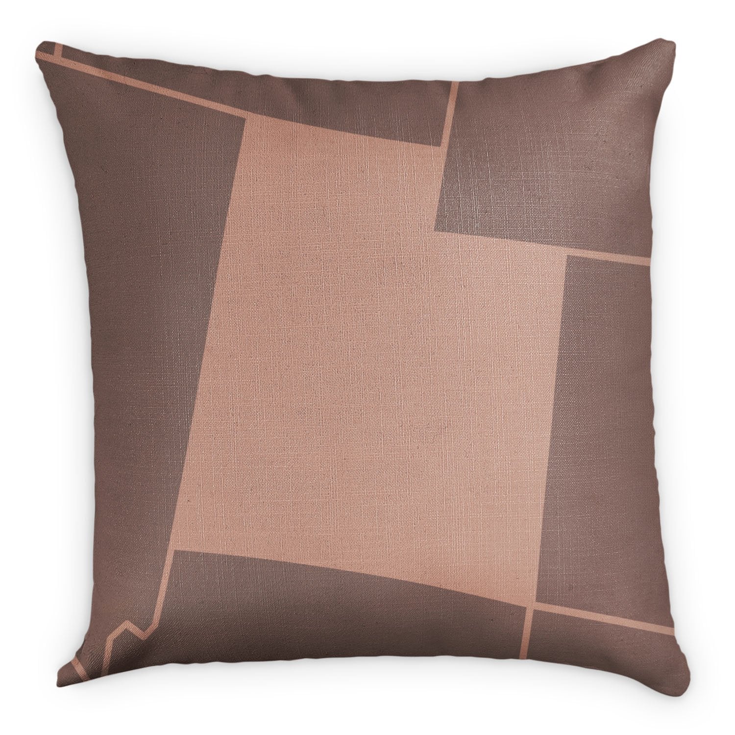 Utah Square Pillow - Front - Knotty Tie Co.