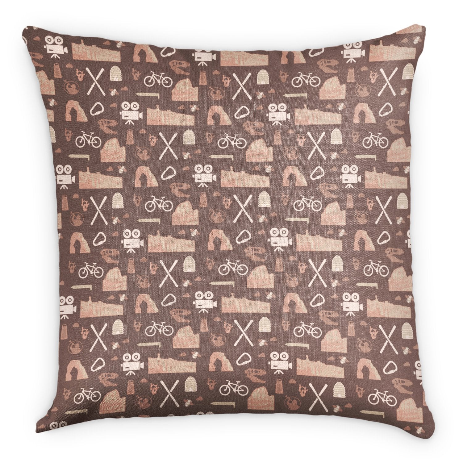 Utah Square Pillow - Front - Knotty Tie Co.