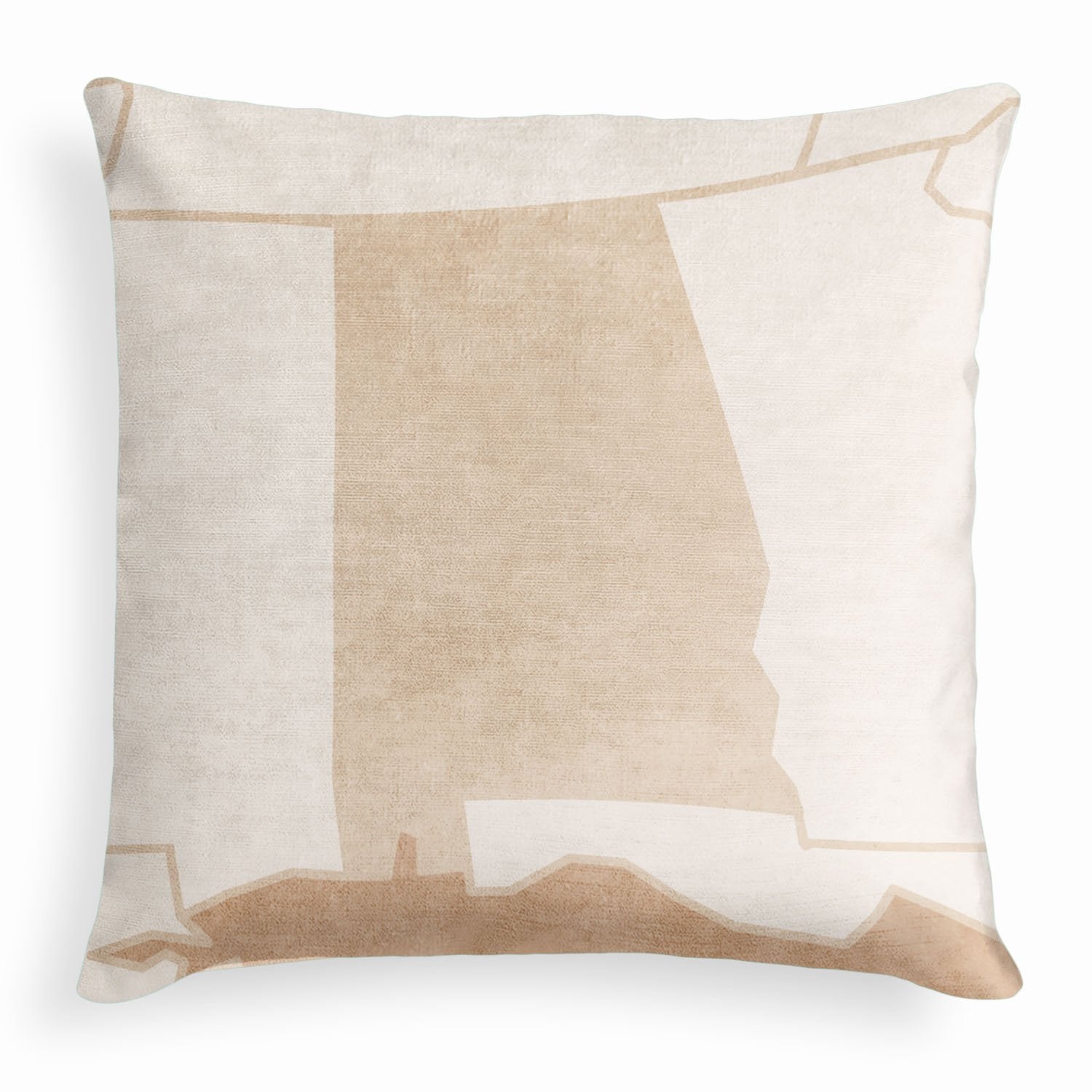 Alabama Square Pillow - Front - Knotty Tie Co.