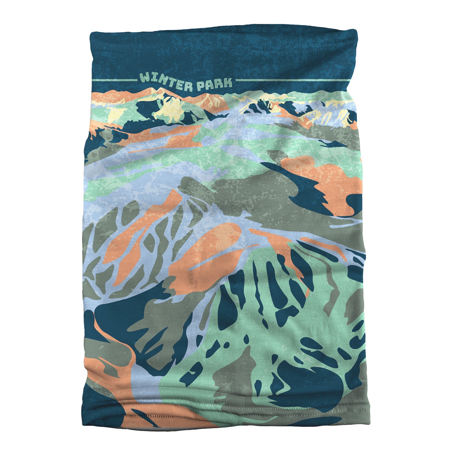 Winter Park Abstract Neck Gaiter -  -  - Knotty Tie Co.