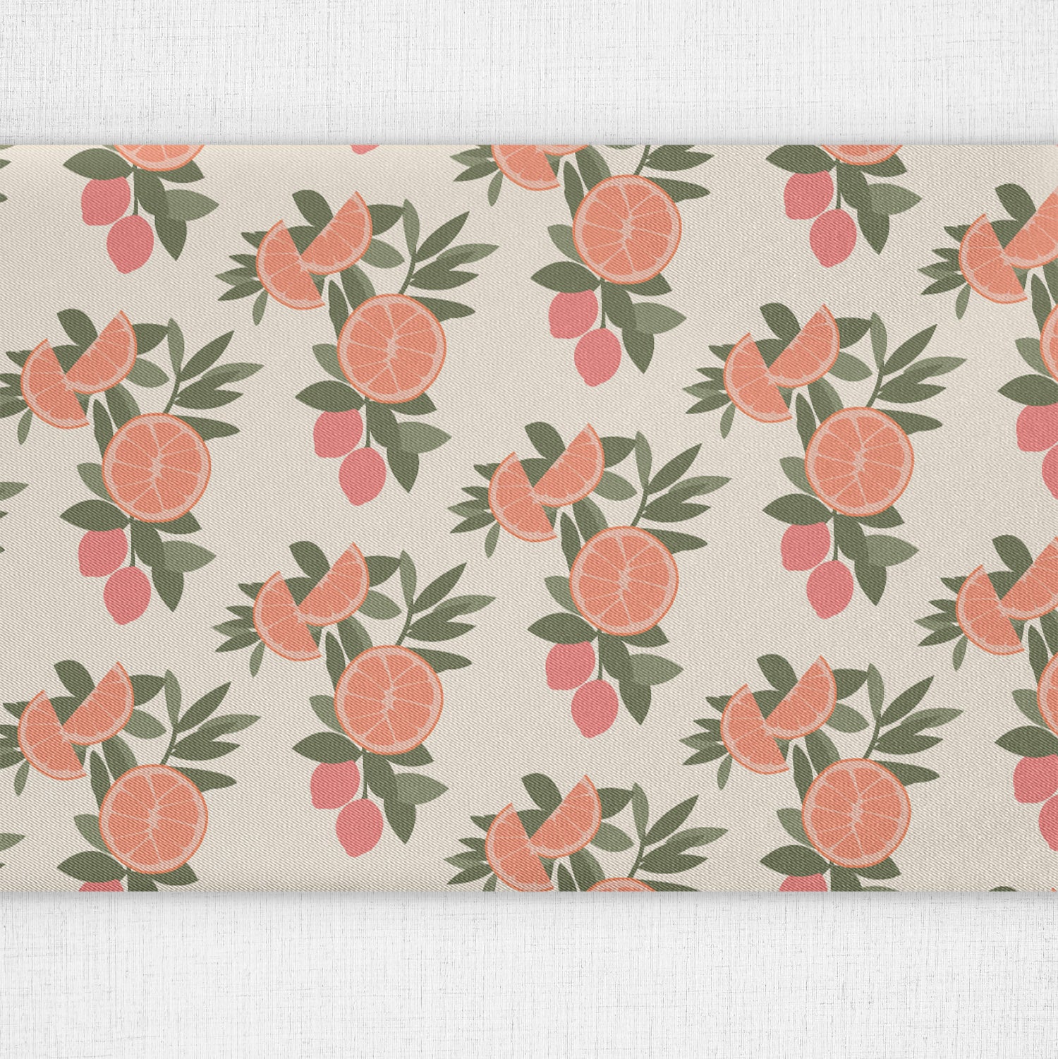 Citrus Blossom Floral Table Runner -  -  - Knotty Tie Co.