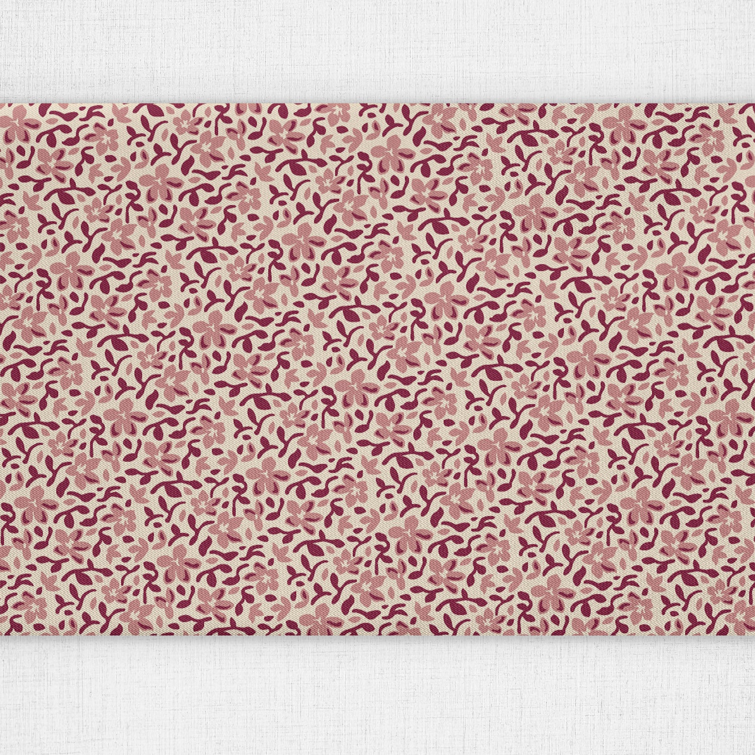 Luke Floral Table Runner - Over Table Edge - Knotty Tie Co.