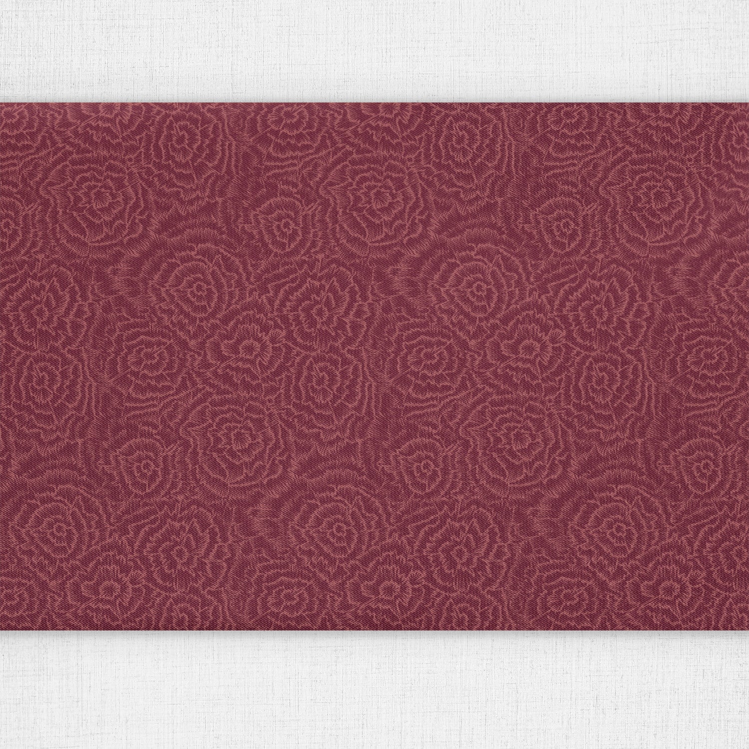 Scribble Blossom Table Runner - Over Table Edge - Knotty Tie Co.