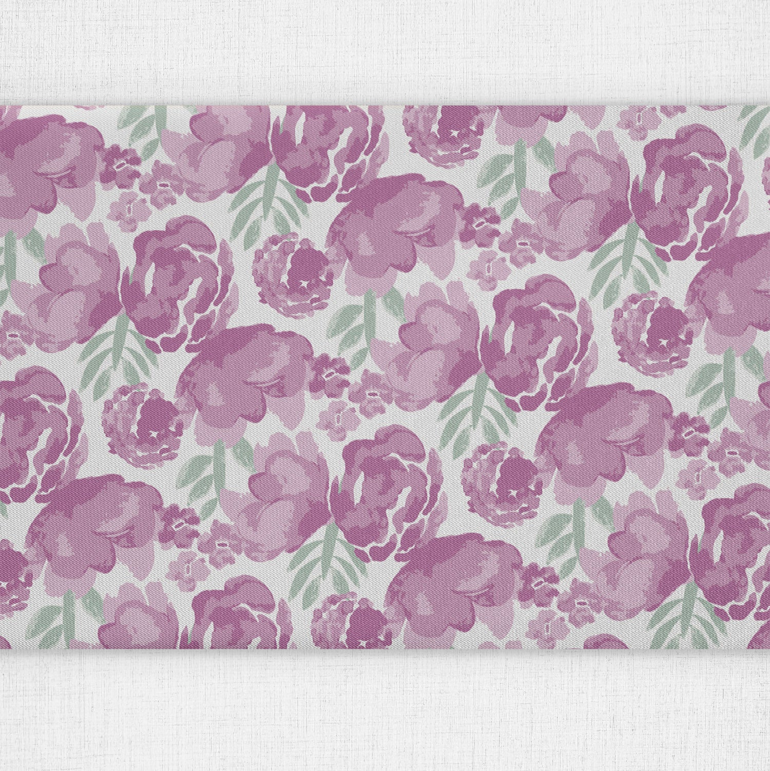 Watercolor Floral Table Runner -  -  - Knotty Tie Co.