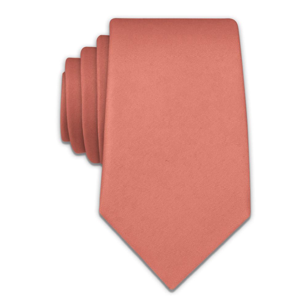 Solid KT Coral Necktie - Knotty 2.75" -  - Knotty Tie Co.