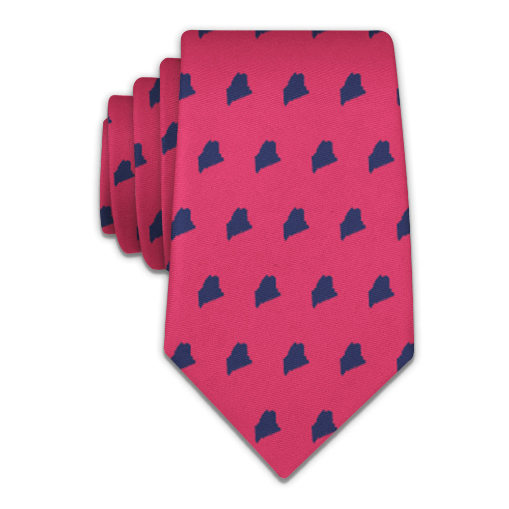 Maine State Outline Necktie -  -  - Knotty Tie Co.