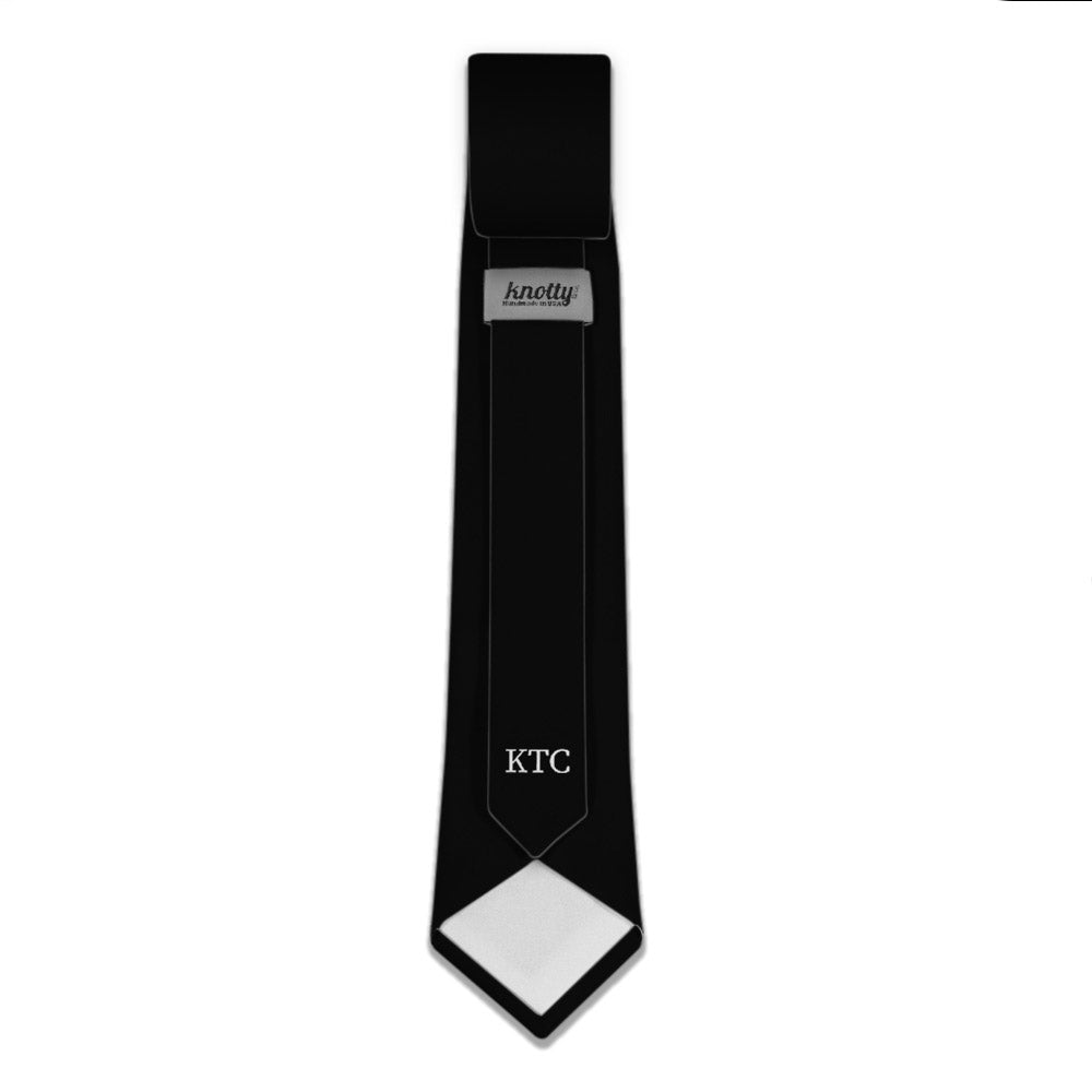 Serif Initials On Tail Monogram Necktie -  -  - Knotty Tie Co.