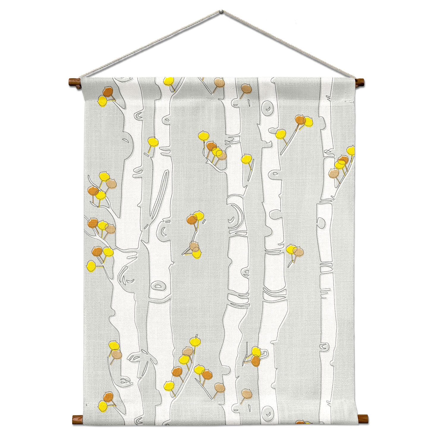 Aspen Grove Portrait Wall Hanging - Natural - Knotty Tie Co.