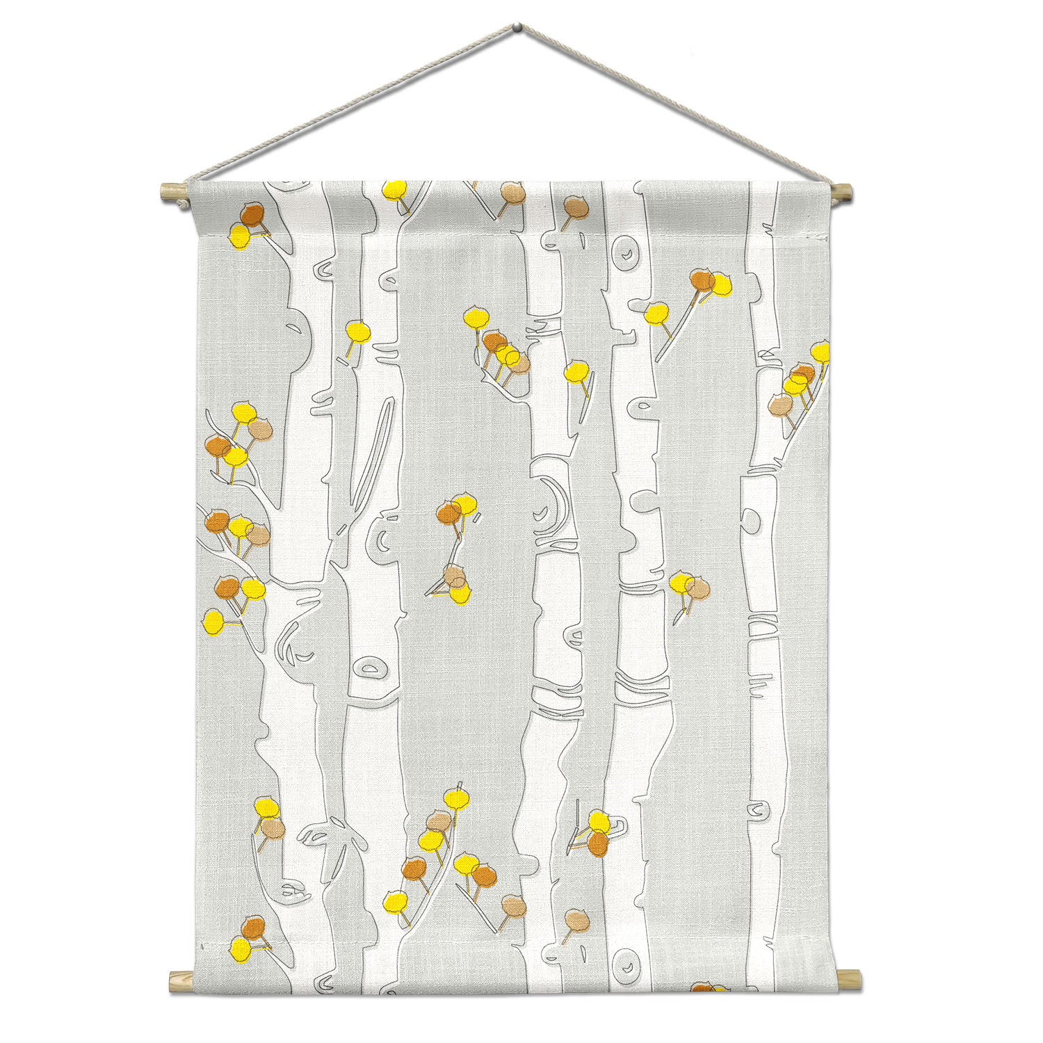 Aspen Grove Portrait Wall Hanging - Natural - Knotty Tie Co.