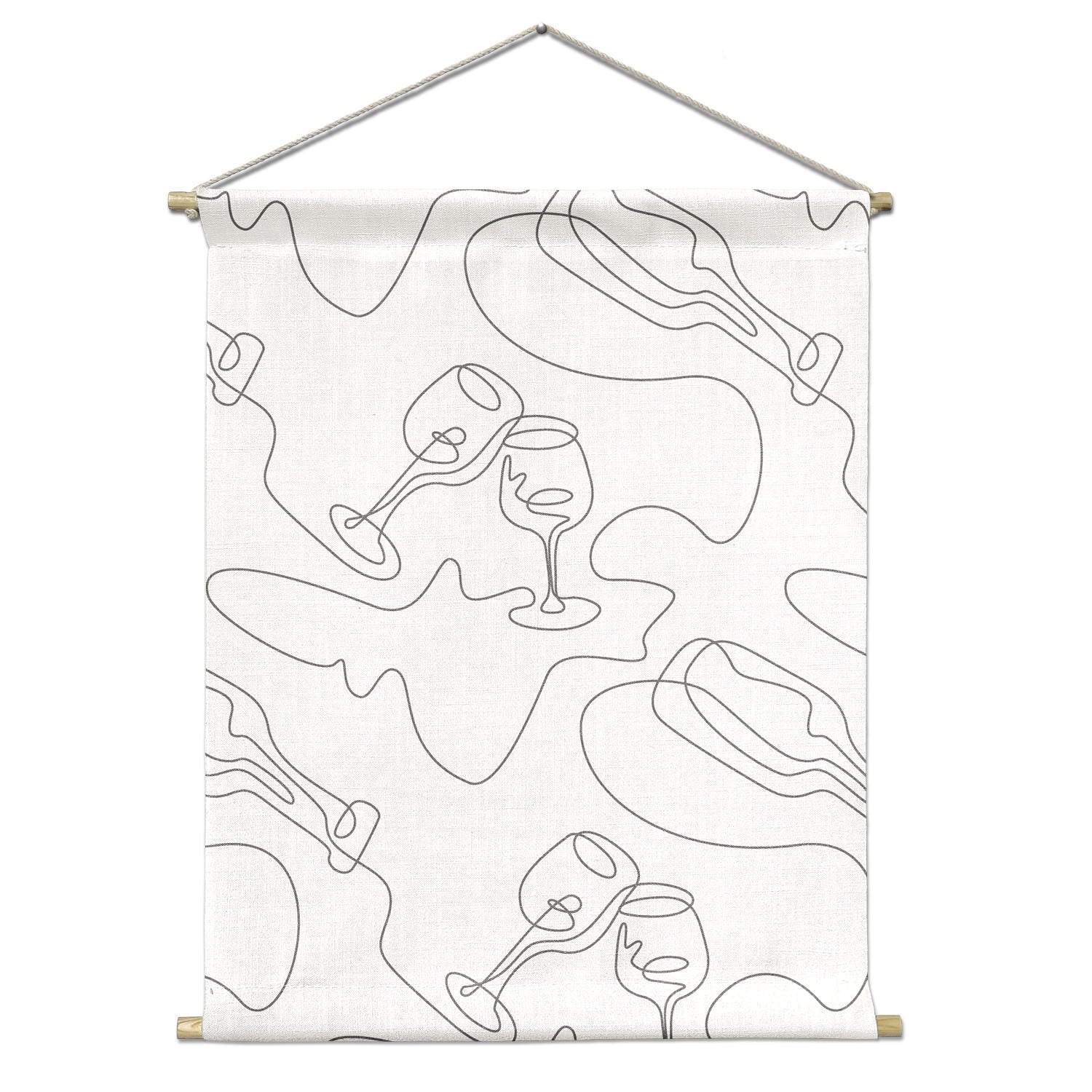 Pour Decisions Portrait Wall Hanging - Natural - Knotty Tie Co.