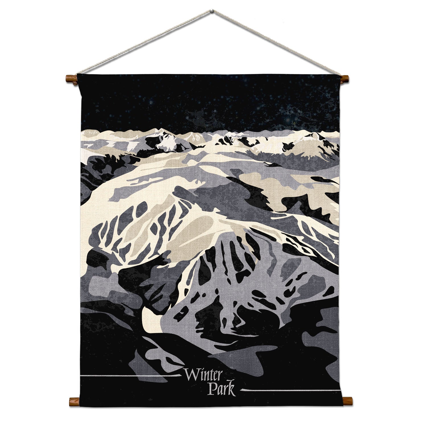 Winter Park Abstract Portrait Wall Hanging - Natural - Knotty Tie Co.