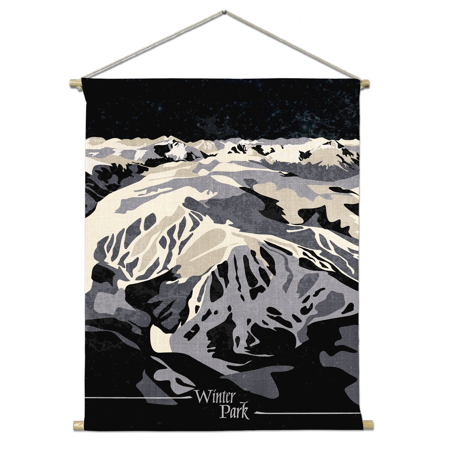 Winter Park Abstract Portrait Wall Hanging - Natural - Knotty Tie Co.