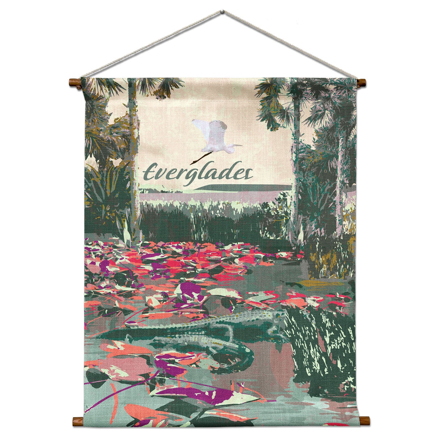 Everglades National Park Abstract Portrait Wall Hanging - Natural - Knotty Tie Co.