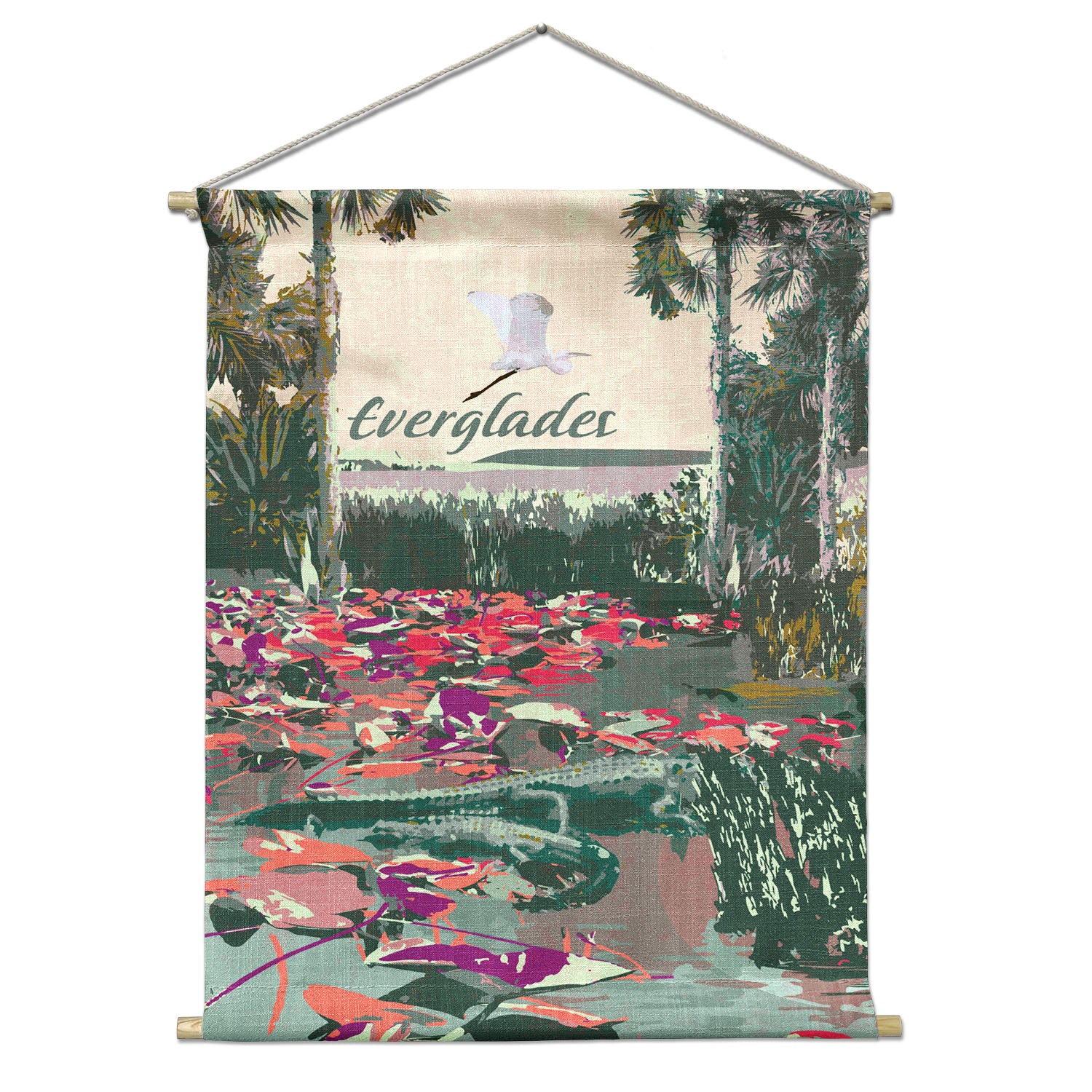 Everglades National Park Abstract Portrait Wall Hanging - Natural - Knotty Tie Co.