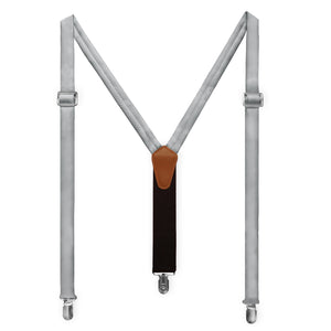 Solid KT Gray Suspenders - Adult Short 36-40" -  - Knotty Tie Co.