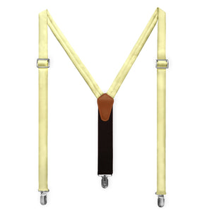 Solid KT Light Yellow Suspenders - Adult Short 36-40" -  - Knotty Tie Co.