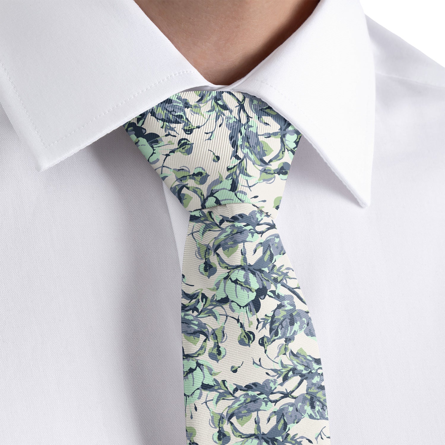 Abstract Floral Necktie - Dress Shirt - Knotty Tie Co.